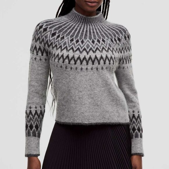 lululemon athletica Sweaters - NEW Lululemon Fair Isle Relaxed Fit Sweater Womens Large Alpaca Wool Blend